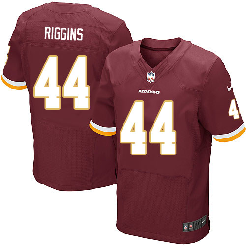 Men's Elite John Riggins Nike Jersey Burgundy Red Home - #44 NFL Washington Redskins